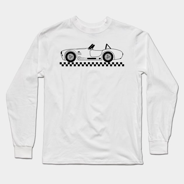 Black Shelby Long Sleeve T-Shirt by nickbeta